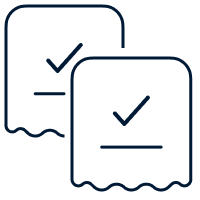 Bill preparation service icon